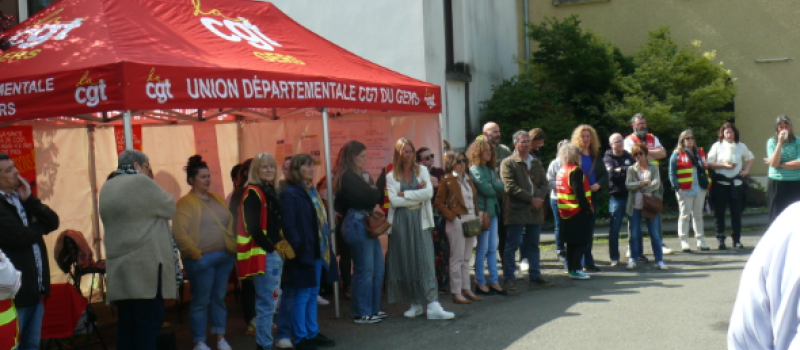 Lundi 26 mai à 13 h 30,  le syndicat CGT du CHS se rend au Conseil Départemental
