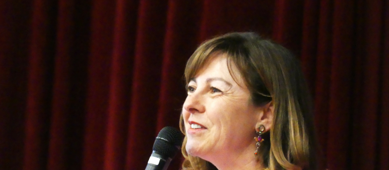 Carole Delga à Auch contre l'infox "la ligne ferroviaire Auch -Toulouse va disparaitre"