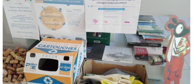 une collecte solidaire de déchets non recyclables à la médiathèque pour financer des ateliers sur l’environnement