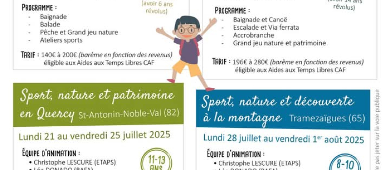 Durant le mois de juillet avec pré--inscriptions avant le 11 juin