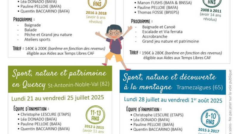 Durant le mois de juillet avec pré--inscriptions avant le 11 juin