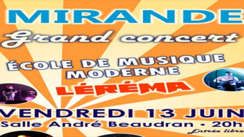 concert de l'école de musique moderne