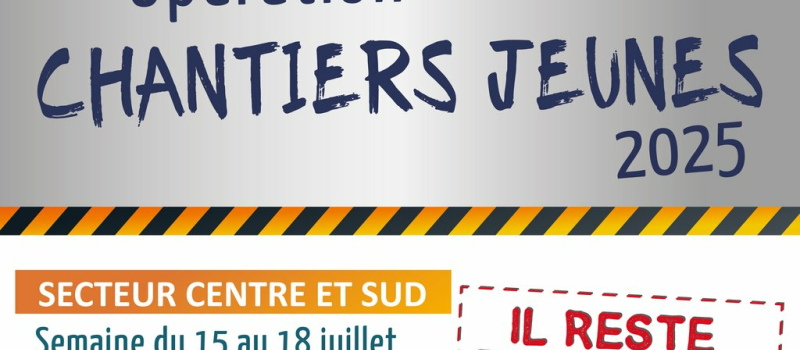 Opération " chantiers jeunes," il reste des place