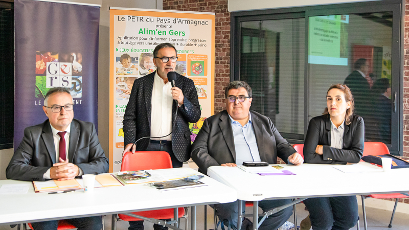 Nogaro: les collectivités de la Région et du Gers soutiennent le bio par la restauration collective