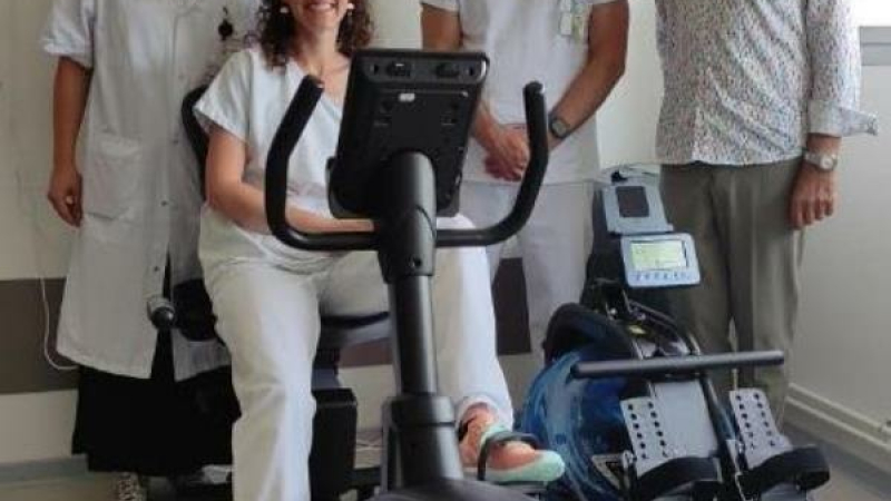 Le Centre Hospitalier doté d'un matériel adapté à la réeducation cardiaque grâce à un patient généreux ...et pleinement satisfait.