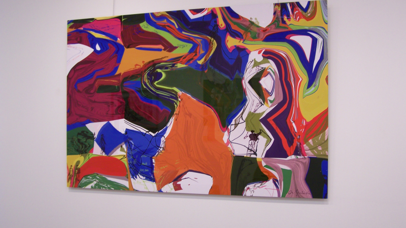 Vernissage de l'exposition de Charles Giulioli à la galerie " l'Arcade" : un artiste peintre numérique...