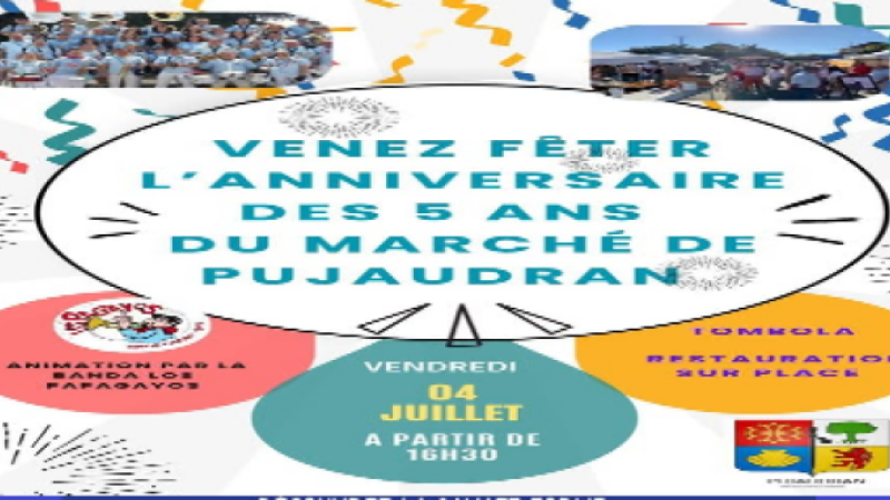 Le marché fête ses 5 ans !