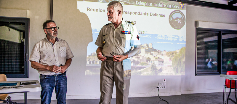 Réunion à Nogaro d'élus «Correspondants de Défense»