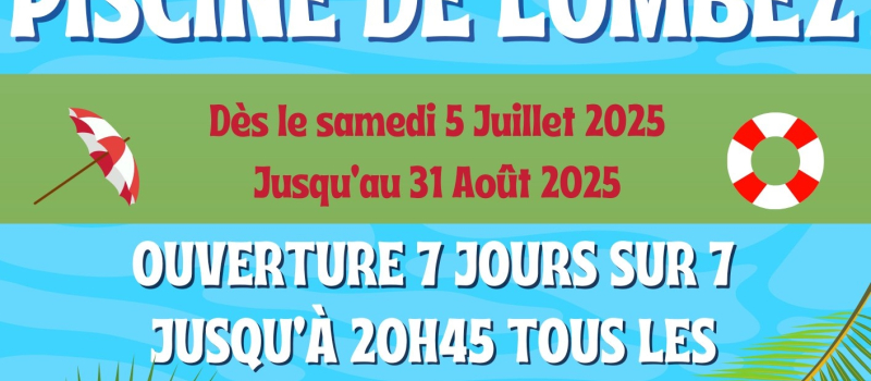 La Piscine rouvre ses portes pour l'été à partir du 5 juillet 2025
