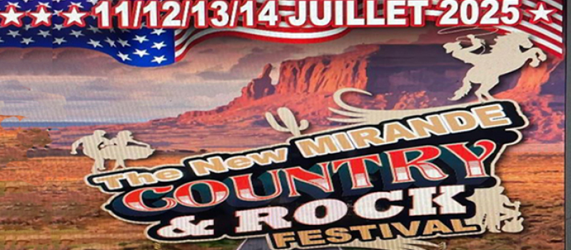 Le nouveau festival country de Mirande.