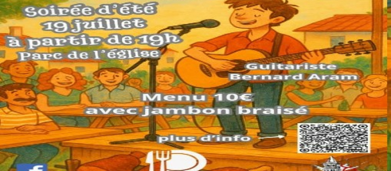 Soirée estivale le 19 juillet