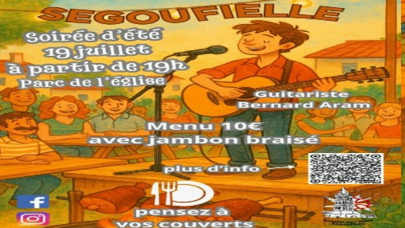 Soirée estivale le 19 juillet