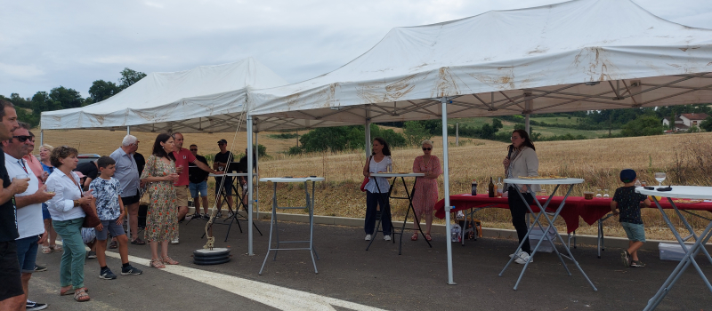 Présentation de la zone de Carget lors d'un temps convivial