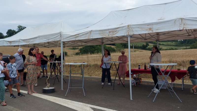 Présentation de la zone de Carget lors d'un temps convivial