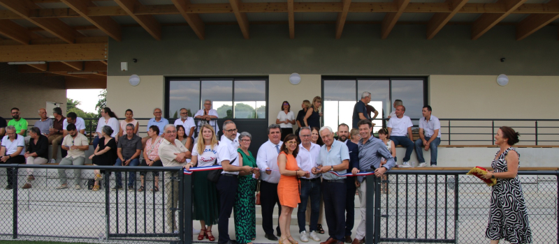 Inauguration du stade intercommunal  " Sauraignan "