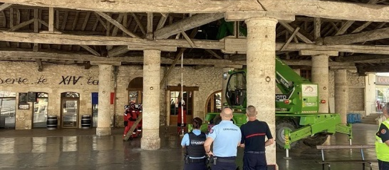 La halle aurait pu s’effondrer