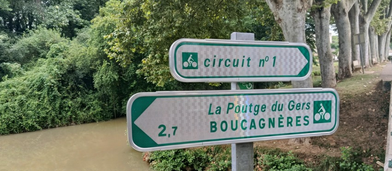 L'itinéraire vélo de la Poutge du Gers rejoint AUCH