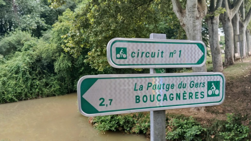 L'itinéraire vélo de la Poutge du Gers rejoint AUCH