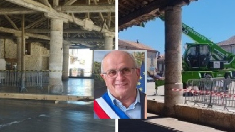 La halle de Mauvezin a été sauvée rapidement ...