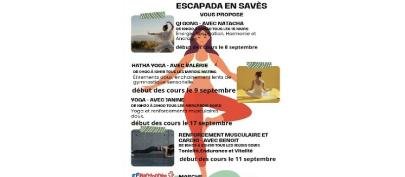 Reprise des cours de yoga