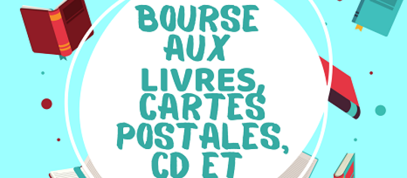 Bourse aux livres, CD, DVD, cartes postales