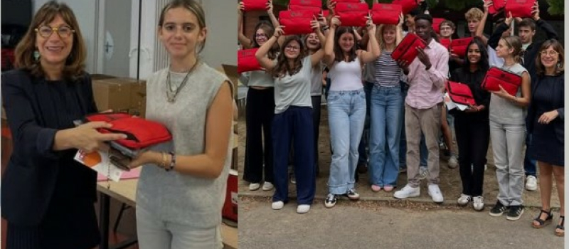 Les élèves du lycée Joseph Saverne reçoivent  leur LoRdi,