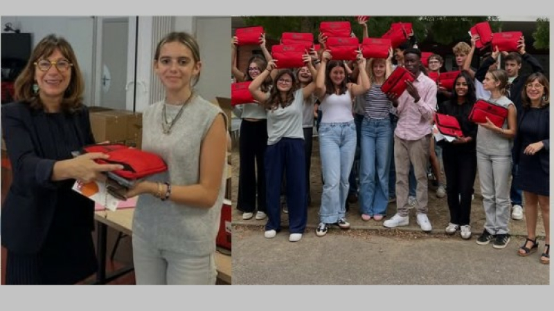 Les élèves du lycée Joseph Saverne reçoivent  leur LoRdi,