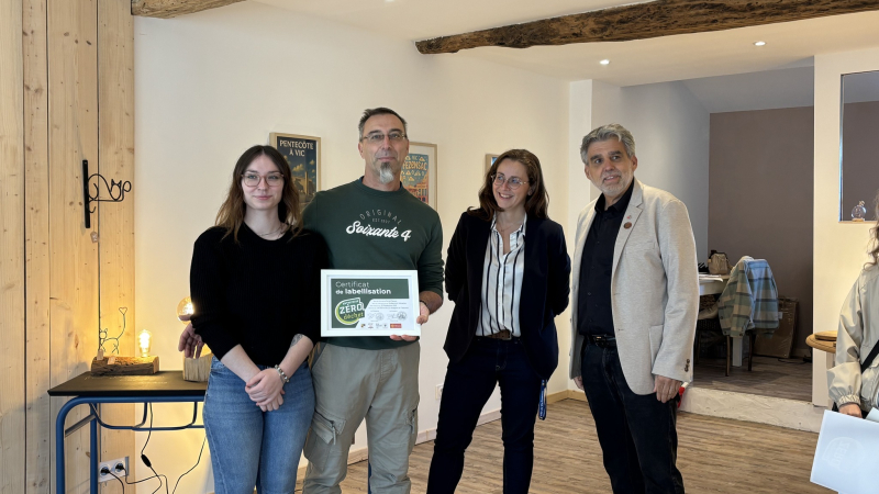 Quatre artisans reçoivent le label Entreprise Zéro Déchet