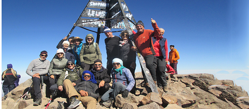 Le Toubkal,4167m,dans le Haut Atlas, a séduit le club montagne