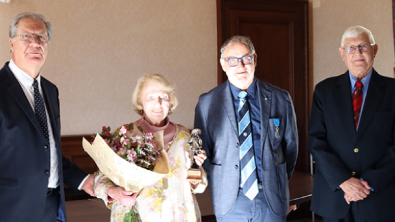 Odile Suganas invitée de marque  à la mairie