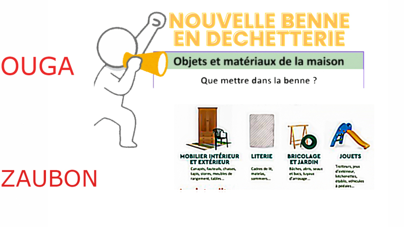 Le Houga et Cazaubon: nouvelles bennes du Sictom Ouest pour le mobilier
