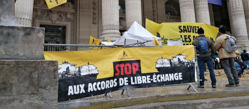 Accord UE-Mercosur : La Confédération paysanne et les paysan.nes du département du Gers se mobiliseront à Paris le 14 octobre
