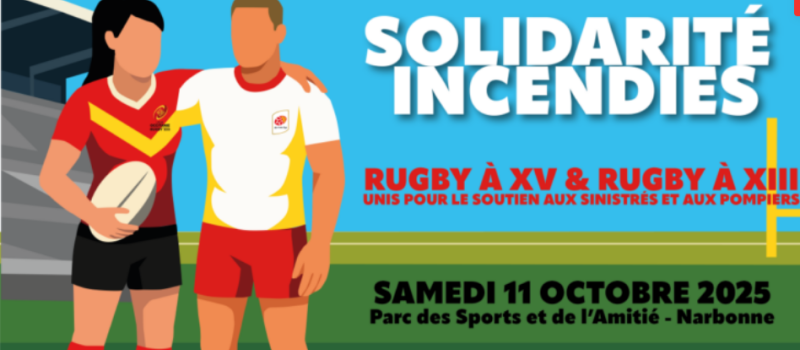 Match de rugby solidarité incendies : un Vicois sélectionné