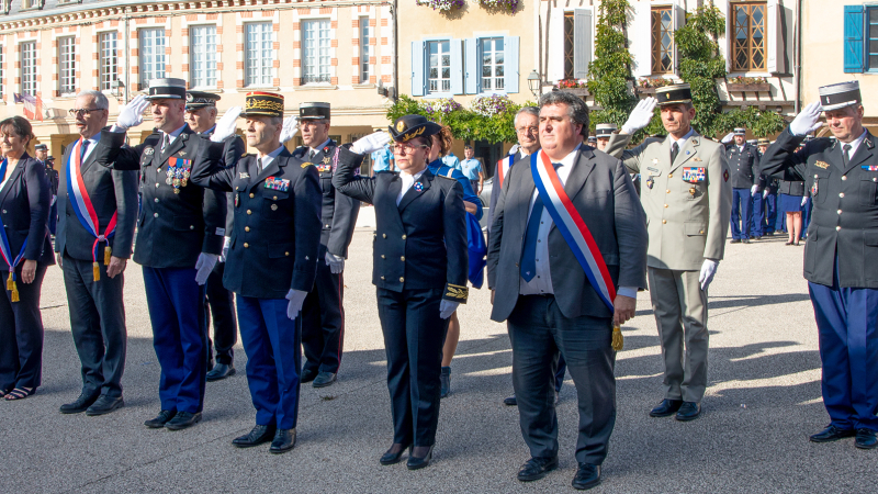 Gendarmerie: à Lupiac, fête de sainte Geneviève et remise de fanions