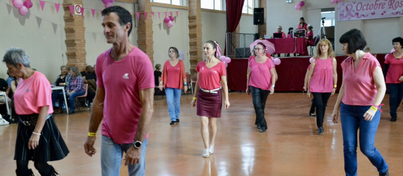 Danse Country en Savès se mobilise pour Octobre Rose