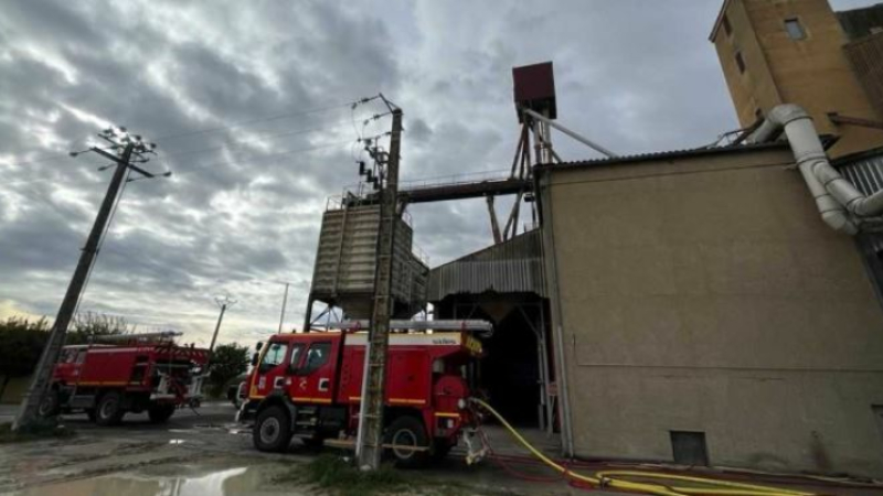 L'incendie d'un silo-séchoir mobilise 22 sapeurs pompiers