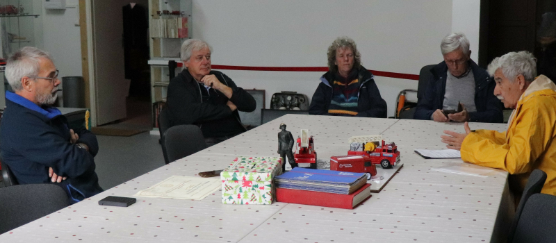 Alain Bidéi à la rencontre du Petit Musée des Sapeurs-Pompiers de Miélan