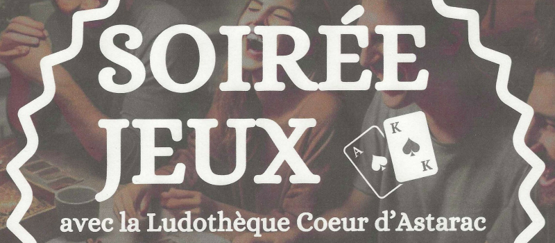 Soirée Jeux avec la Ludothèque Le Coin du Jeu