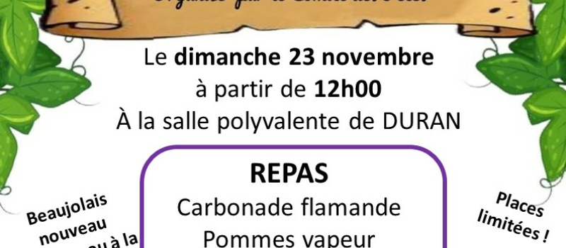 On fête l'arrivée du beaujolais nouveau  ensemble !