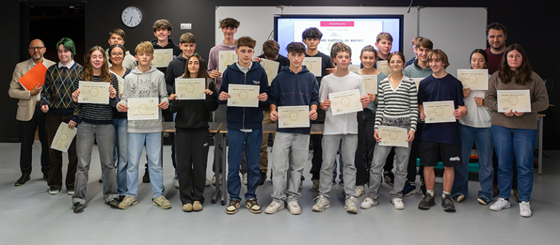 remise des diplômes, collège Louis-Pasteur