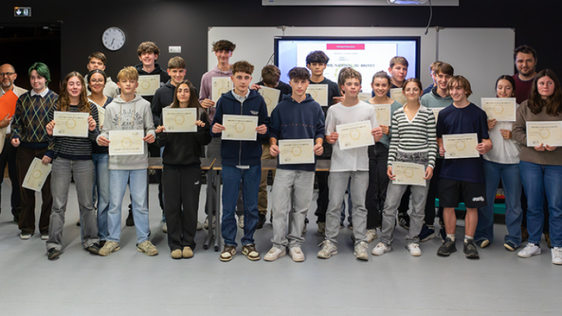 remise des diplômes, collège Louis-Pasteur