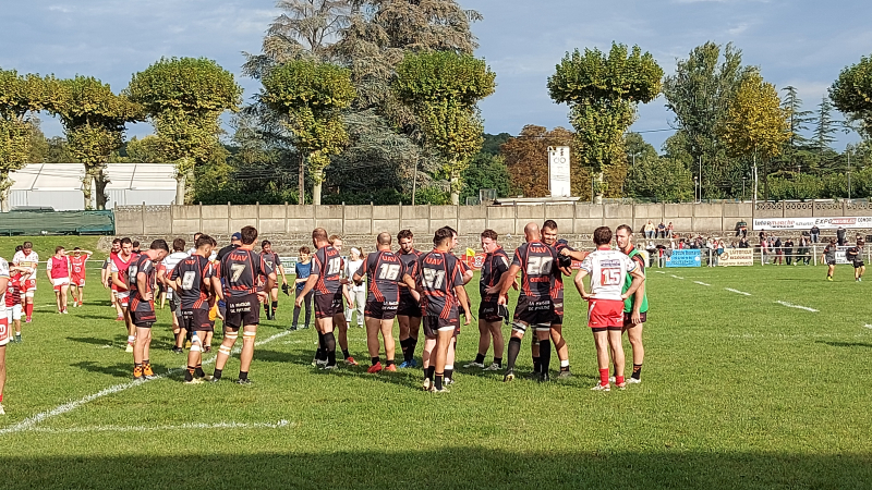 UAV rugby : les équipes sur le terrain  face à l'Isle en Dodon