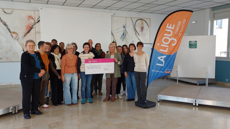 Un chèque record remis à la Ligue contre le cancer du Gers !