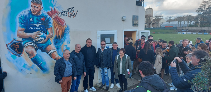 À Vic-Fezensac, l’enfant du pays Anthony Jelonch a désormais sa fresque