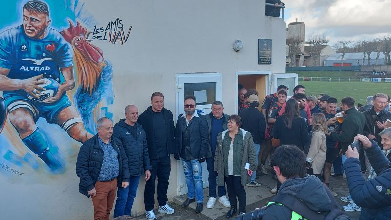 À Vic-Fezensac, l’enfant du pays Anthony Jelonch a désormais sa fresque