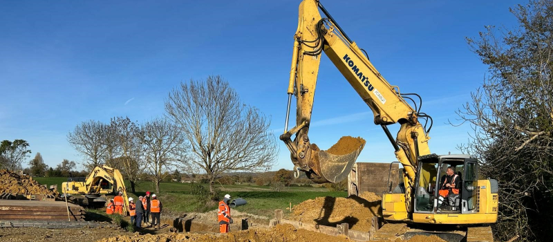 Le premier acte de la rénovation du réseau d'assainissement de la commune de Miélan.