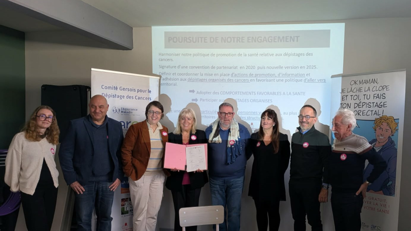 Renouvellement de la signature de la convention des 7 acteurs gersois mobilisés  pour la prévention des cancers