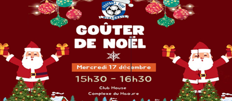 Le gouter du père Noel au FCM