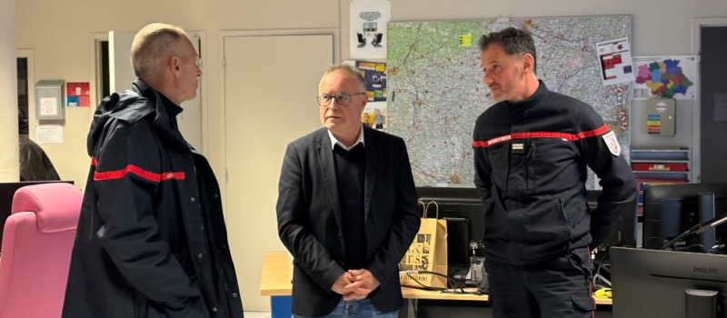 CODIS et Urgences d'Auch, le soir du 24 décembre ont reçu la visite du président du Département