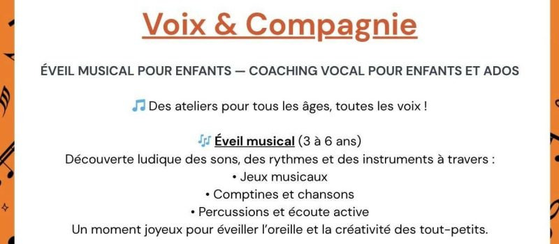 Atelier d'éveil musical